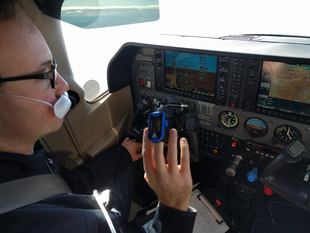 Flying high over the Continental Divide to catch the best winds requires carrying bottled oxygen - and making sure it's working.